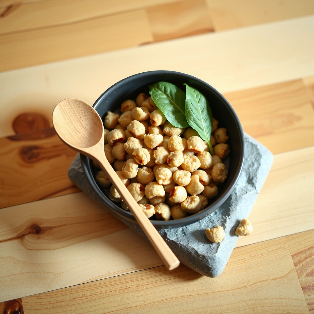 Braune Linsen und Quinoa