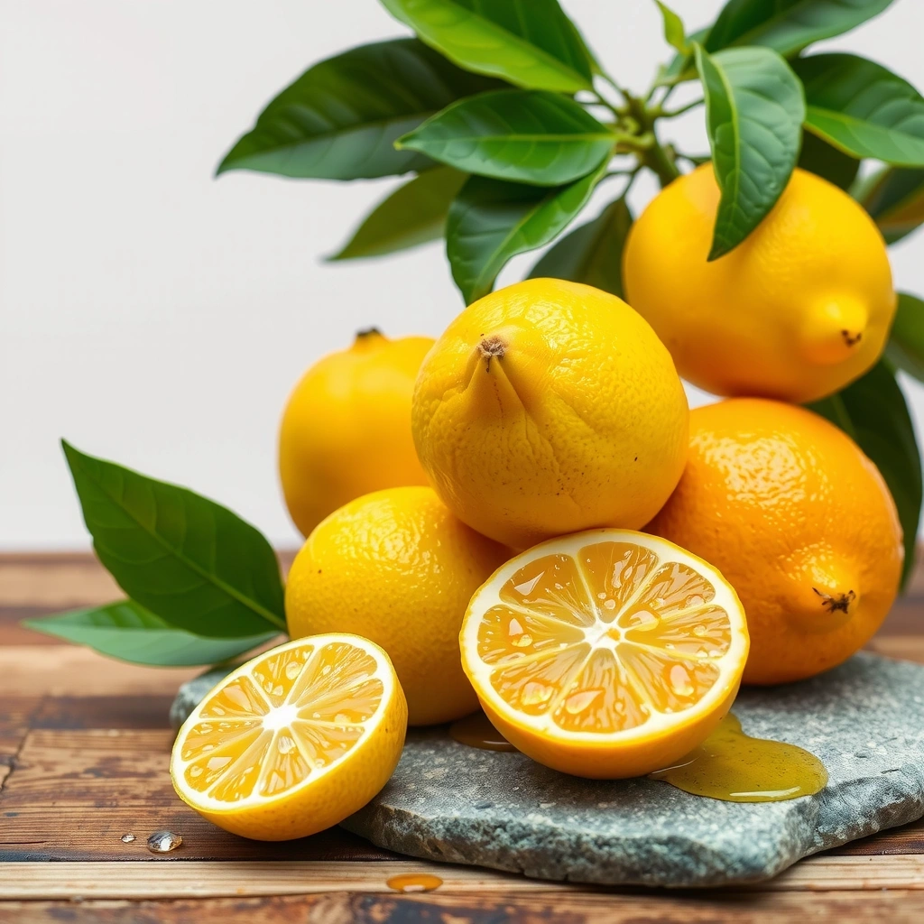 Gelbe Zitrusfrüchte